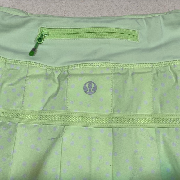 Lululemon Run: Pace Setter Skirt Petit Dot Faded Zap / Faded Zap Size 4 - Picture 6 of 8